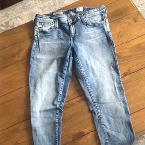 AG The Legging Ankle in Washed Denim